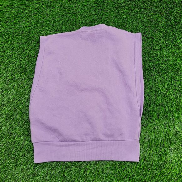 Vintage 80s MOD Vest Sweater Womens XS/S 17x20 Purple Cozy USA - Picture 2 of 9